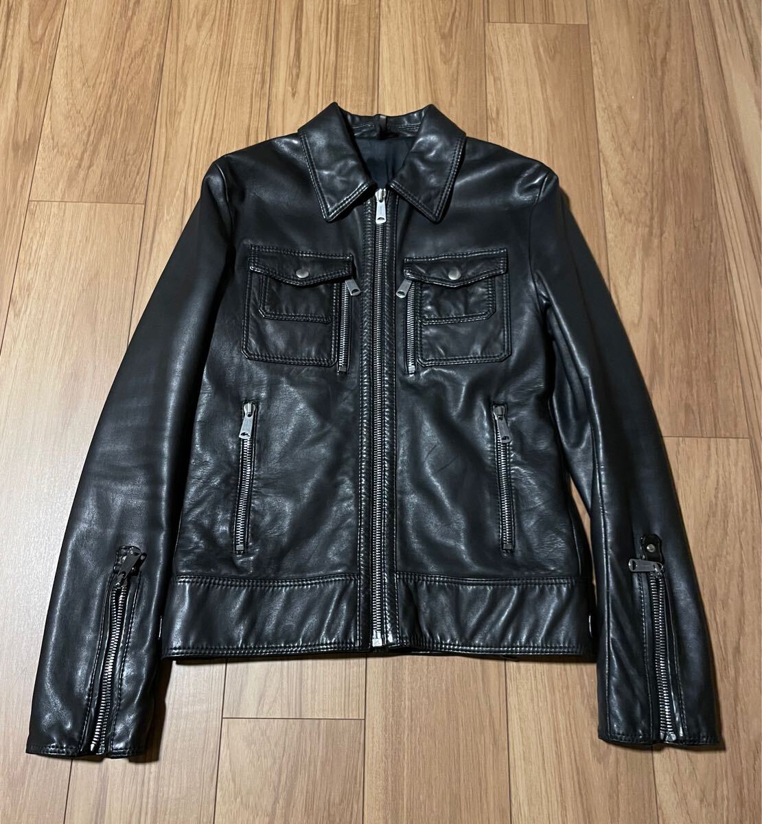 Yahoo!オークション -「dior homme レザー ジャケット Yahoo!オークション -「dior homme レザー ジャケット