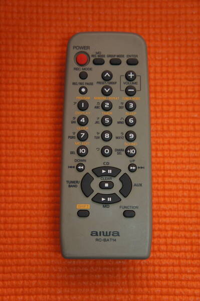 【中古・良品】★AIWA:オーディオ用リモコン(RC-BAT14)★