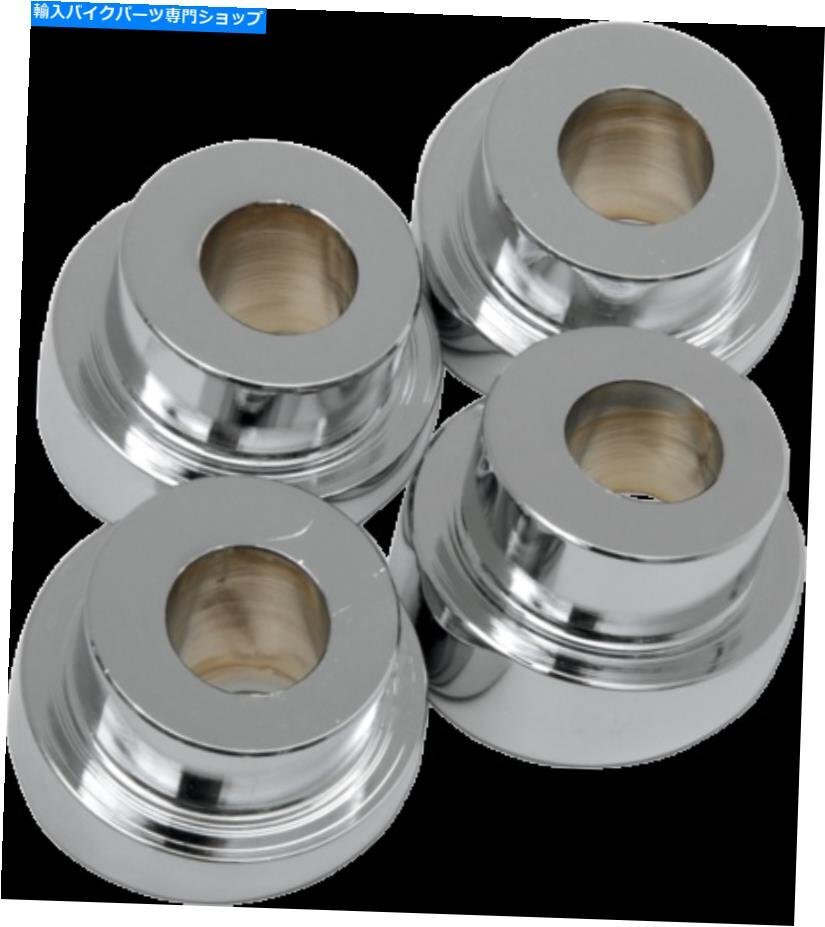 La Choppers LA-7400-10アングルライザーブッシュキット10° - クロムLA Choppers LA-7400-10 Angled Riser Bushing Kit 10 Deg. - Chrome