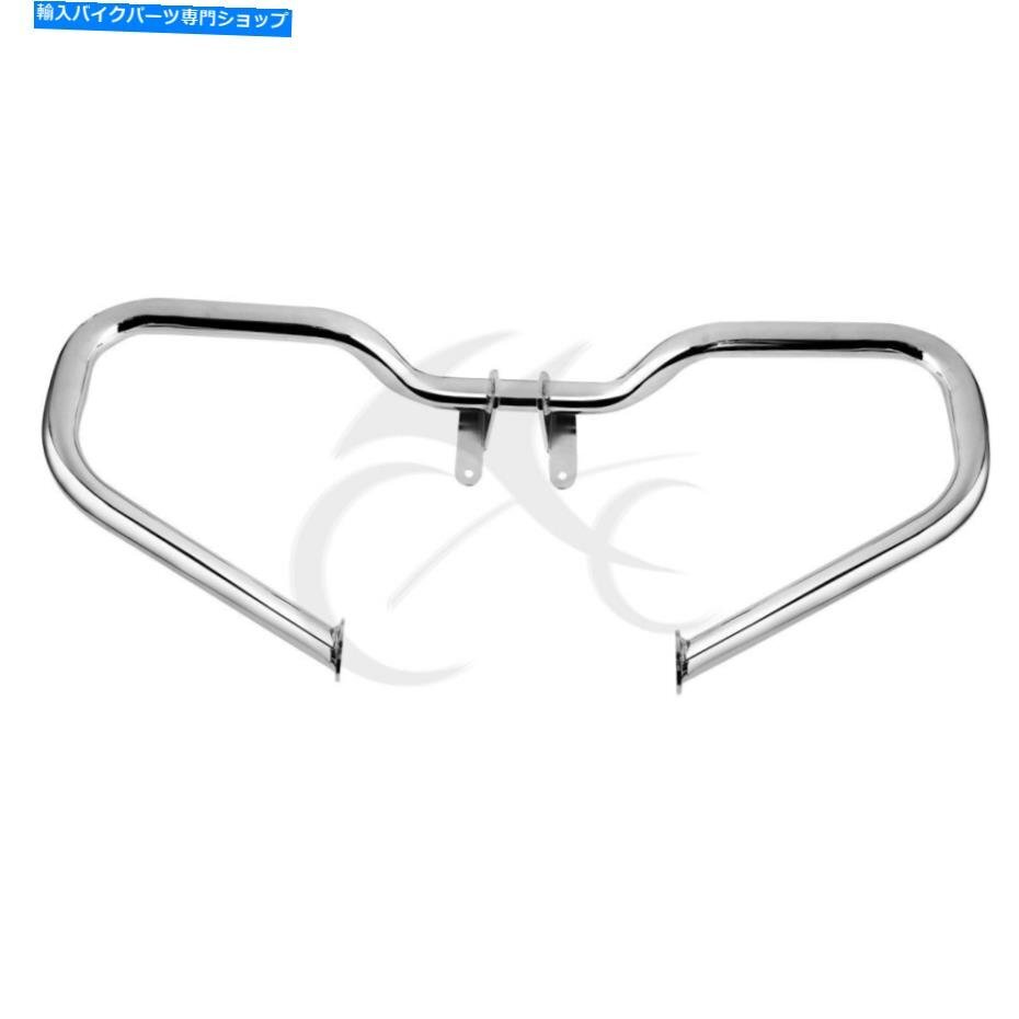 Chromeエンジンガードクラッシュバーフィットハーレーツーリングロードストリートグライド2014-2020Chrome Engine Guard Crash Bar Fit Fo