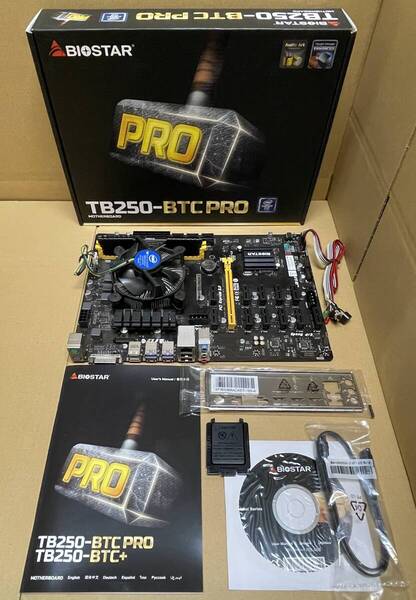 マザーボード BIOSTAR TB250-BTC PRO (CPU + RAM付属)
