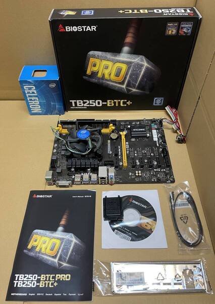 マザーボード BIOSTAR TB250-BTC+ (CPU + RAM付属)