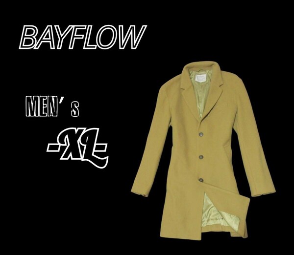 送料込み 美品メンズXL◇BAYFLOW◇チェスターコート