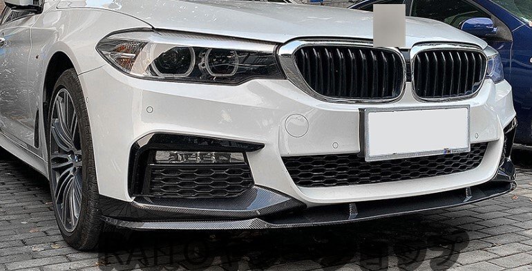 BMW カーボン ルック フロントバンパー リップ スポイラー G31 523d 523i 530i 540i Mスポーツ ツーリング 前期