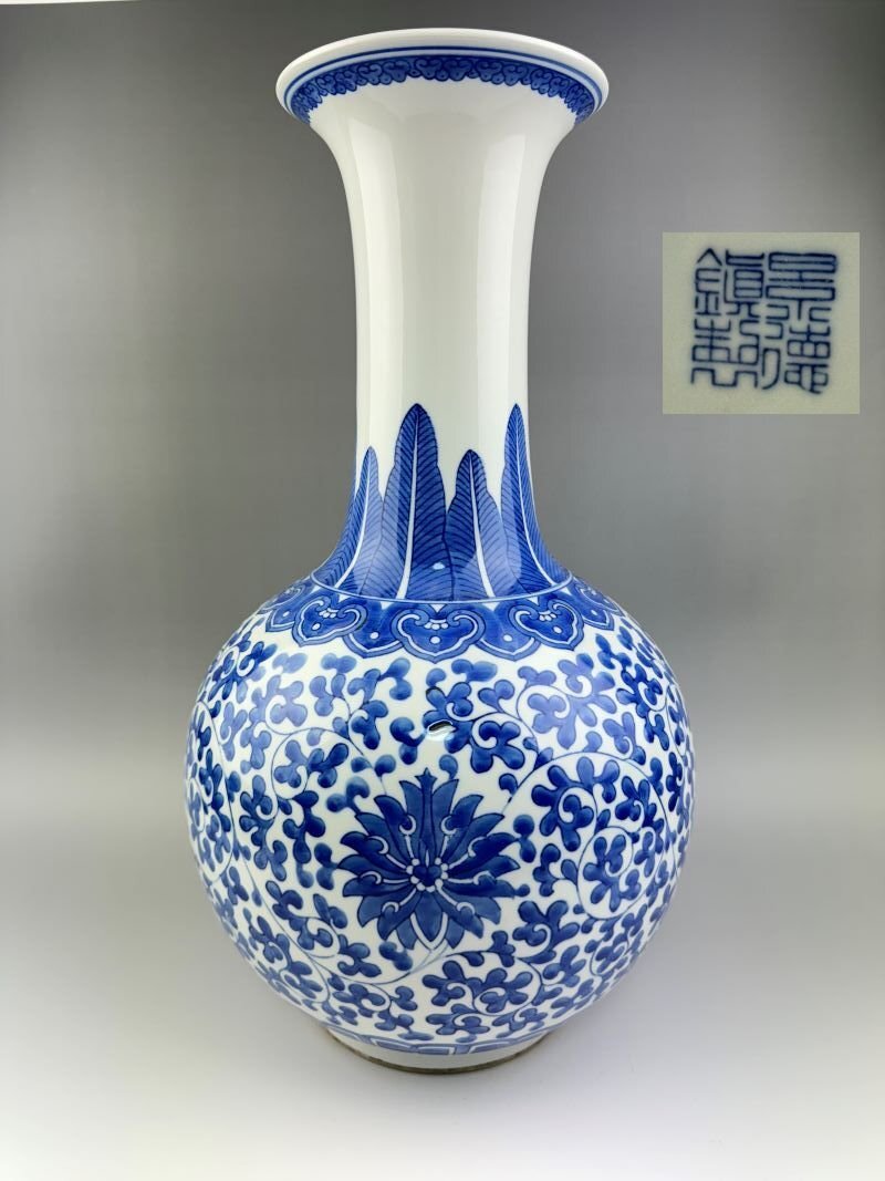 Yahoo!オークション -「景徳鎮 花瓶」(染付) (骨董陶磁器一般)の Yahoo!オークション -「景徳鎮 花瓶」(染付) (骨董陶磁器一般)の