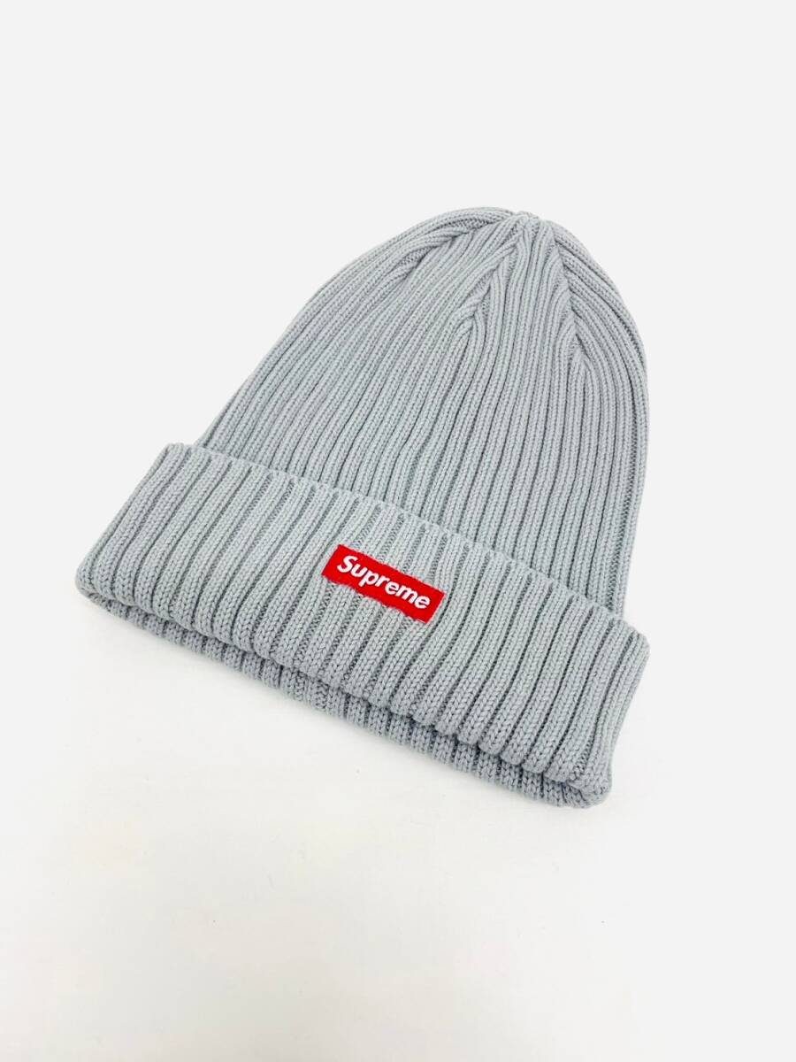 Supreme グレー ニット帽 - メルカリ