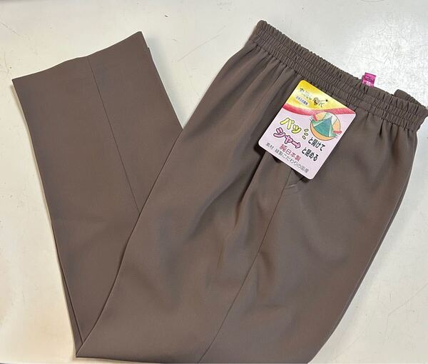 M 日本製レディースズボン裾ファスナー付き 膝出しリハビリ 介護パンツ 通院 足湯 新品