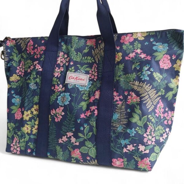 極美品 未使用級 キャスキッドソン トートバッグ 花柄 フラワー A4 旅行