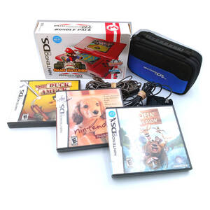 ◎中古◎ 海外限定ニンテンドーDS「マリオカートDSバンドルパック」マリオカードDSソフト+☆★おまけソフト3本付き☆★最終値下げ!