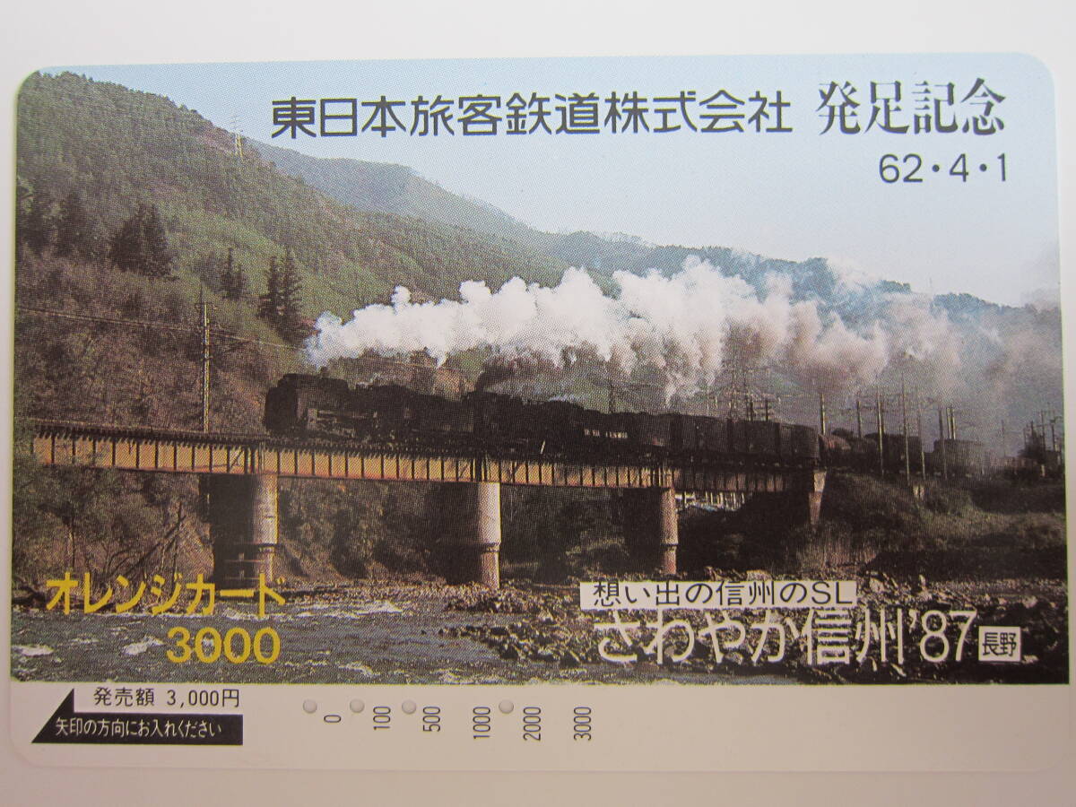 JR オレンジカード 1,000円✖️6枚 旅客鉄道会社発足記念 Yahoo!オークション -「発足記念」(プリペイドカード) の落札