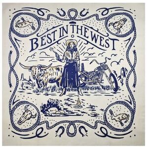 送料無料☆新品☆ヴィンテージルックバンダナ BEST IN THE WESTカウボーイ USA