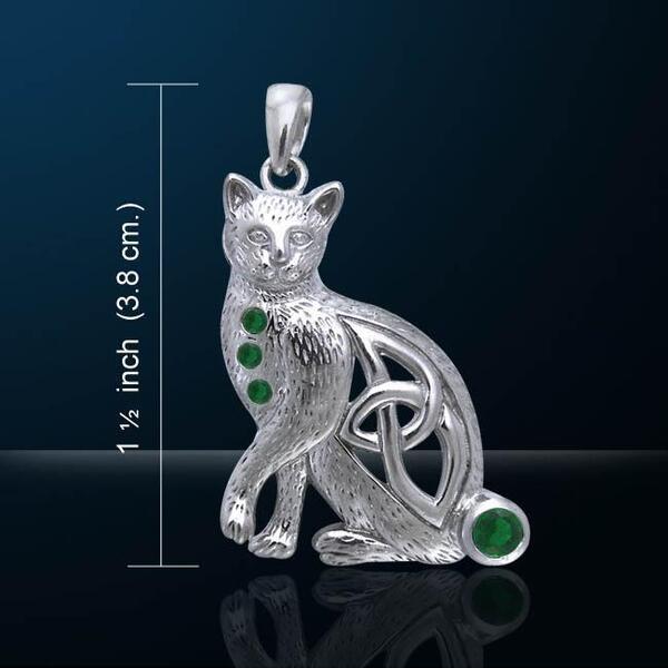 Nebula: CELTIC MAGIC CAT Pendant