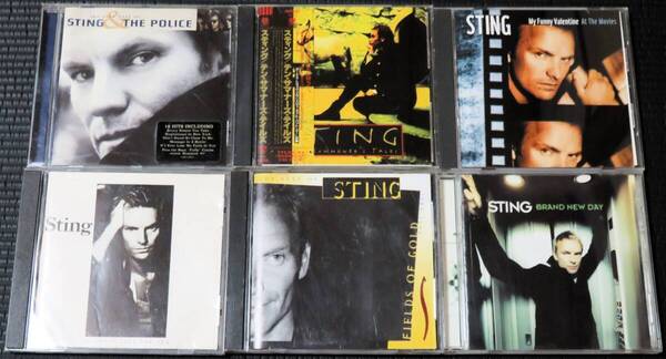 ◆Sting◆ スティング 6枚まとめて 6枚セット 6CD ...Nothing Like The Sun, Fields Of Gold, Very Best Of Sting & The Police 送料無料