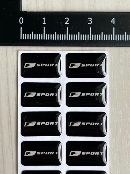 レクサス Fスポーツ ミニステッカー エポキシ樹脂コーティング 4枚セット