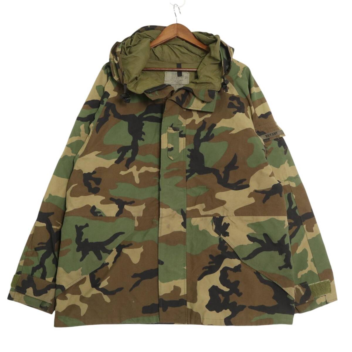 90年代 米軍実物 U.S.ARMY ECWCS GEN1 GORE-TEX パーカージャケット ミリタリー ウッドランドカモ(メンズ LARGE REGULAR) 中古 古着 A2086