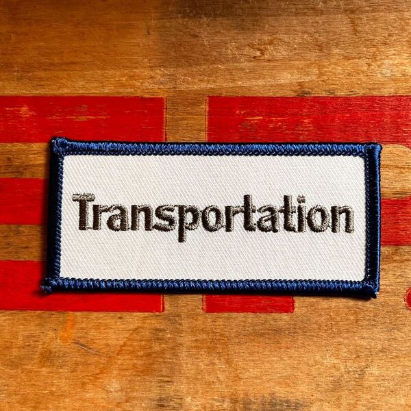 【USA vintage】ワッペン Transportation 企業ロゴ アメリカ ビンテージ