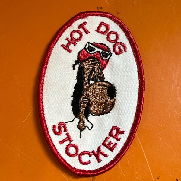 【USA vintage】HOT DOG STOCKER ワッペン 犬 レーシング アメリカ ビンテージ