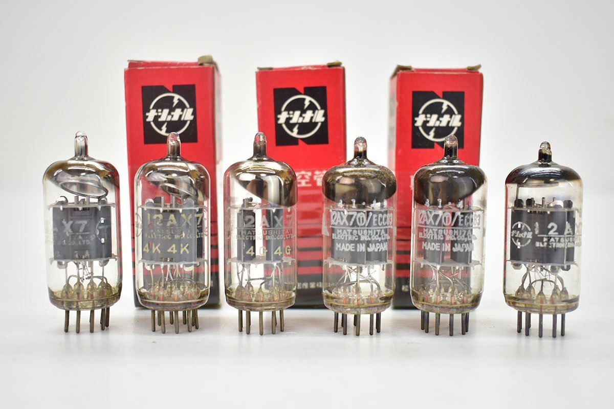 松下HIFI委託品 検品済 JAN GE 12AX7 6本マッチドペアセット 松下HIFI委託品 検品済 JAN GE 12AX7 6本マッチドペアセット