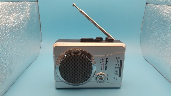 K673 Audio Comm CAS 710Z オーム電機 AM/FM ラジオカセットプレーヤー/ソニー/ 簡易確認&簡易清掃&再生&音出しOK 現状品 送料無料