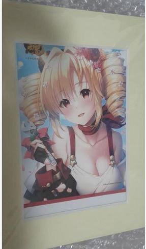 ★送料無料★ 雀魂-じゃんたま 記念(未来 CV:長縄まりあ)『イラストペーパー額縁スタンド』