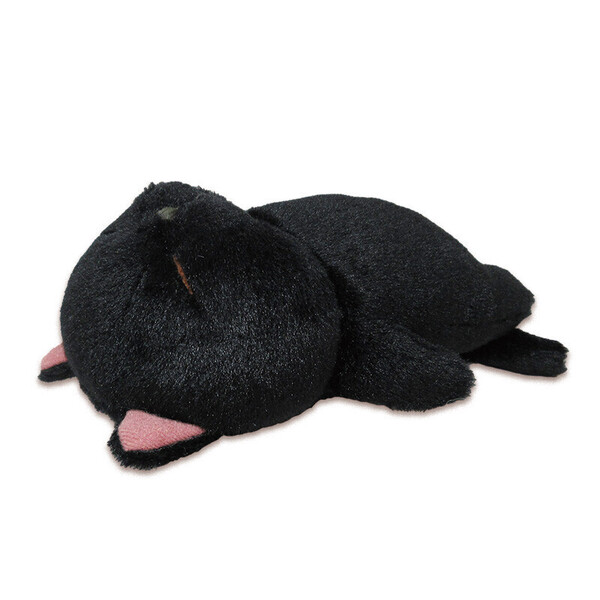 ぼうねこ♪ ぼうみたいなねこ 「くろぼう」 黒猫 ぬいぐるみ 棒猫 へそ天