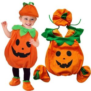 ハロウィン キッズ ベビー コスプレ カボチャ かぼちゃ パンプキン 着ぐるみ 仮装 衣装 キッズ 可愛い 子供 110cm