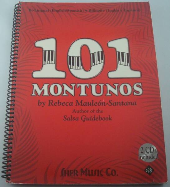送料無料★CD2枚付 101 Montunos English and Spanish Edition Salsa Guidebook モントゥーノ ラテン アフロキューバン ピアノ演奏 洋書