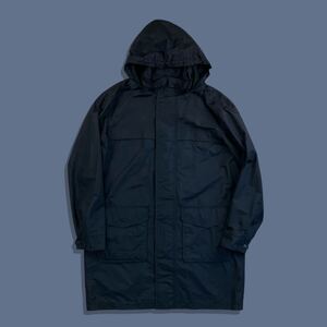 00s Y2K エディーバウアー ヴィンテージロングマウンテンパーカー ギア テック Eddie Bauer コート ブラック スタンドカラー ハイネック