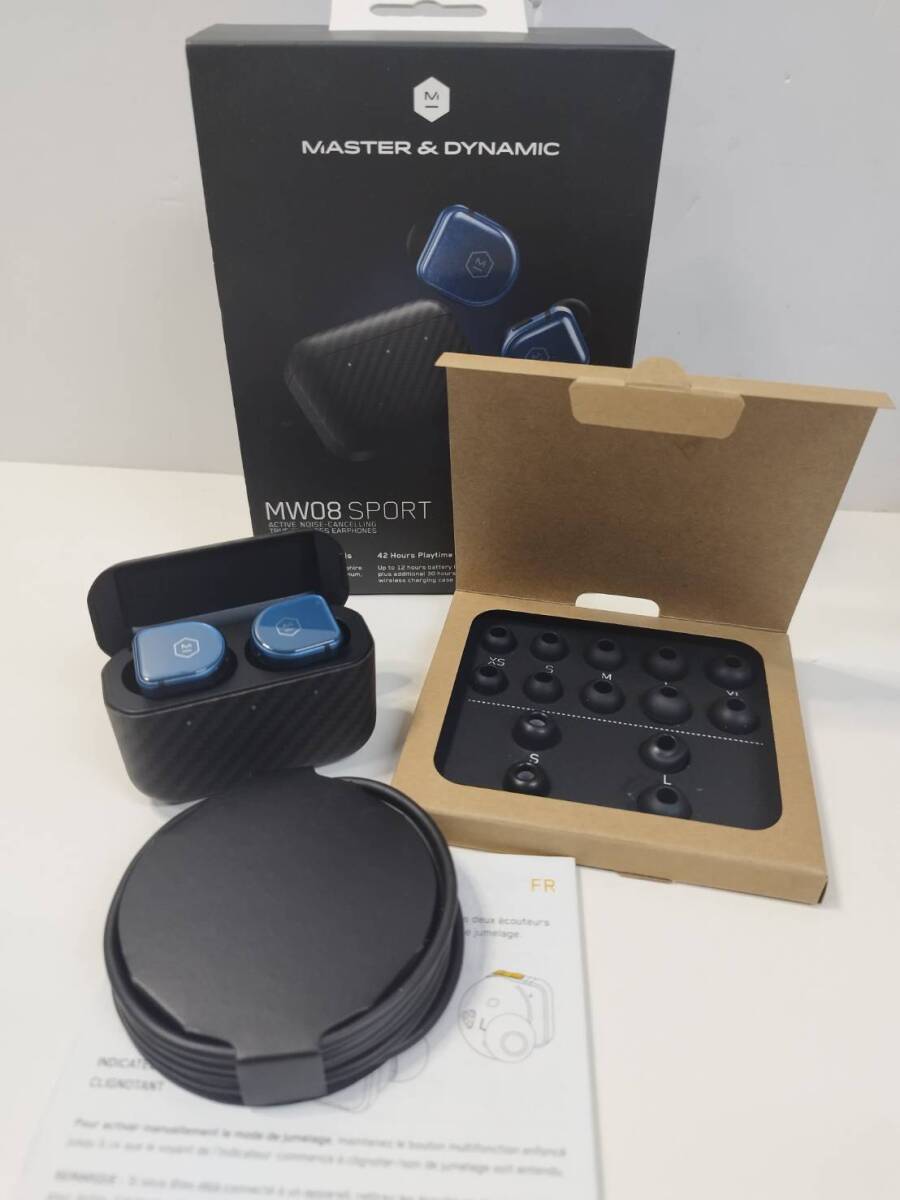 【動作品】Master&Dynamic MW08 SPORT ワイヤレスイヤホン