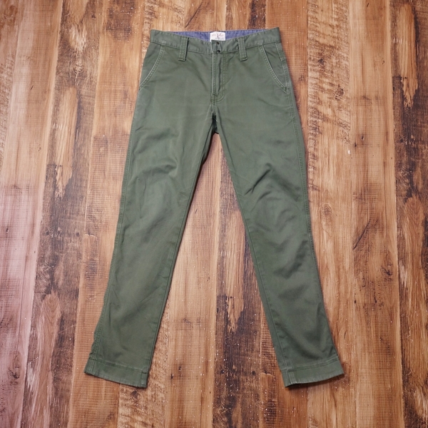 ビッグジョン BIG JOHN M3 NEEDLE LEG ストレッチチノパンツ メンズ 日本製 テーパード 30インチ パンツ グリーン NS18