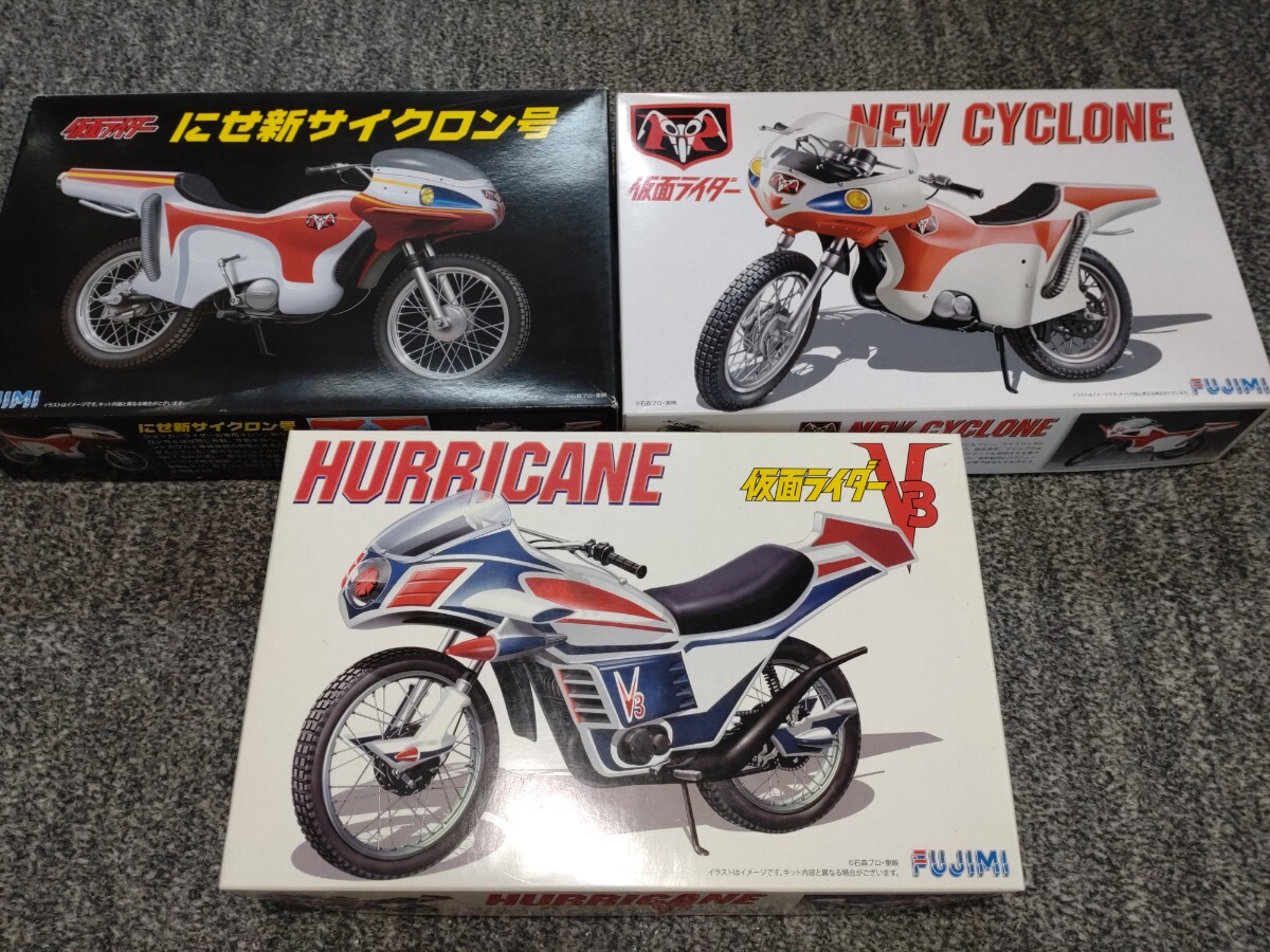 あのフジミ模型名作バイクキット「サイクロン号」「ハリケーン」「新サイクロン号」「バトルホッパー」が限定・仮面ライダー生誕50周年記念パッケージ版で登場！