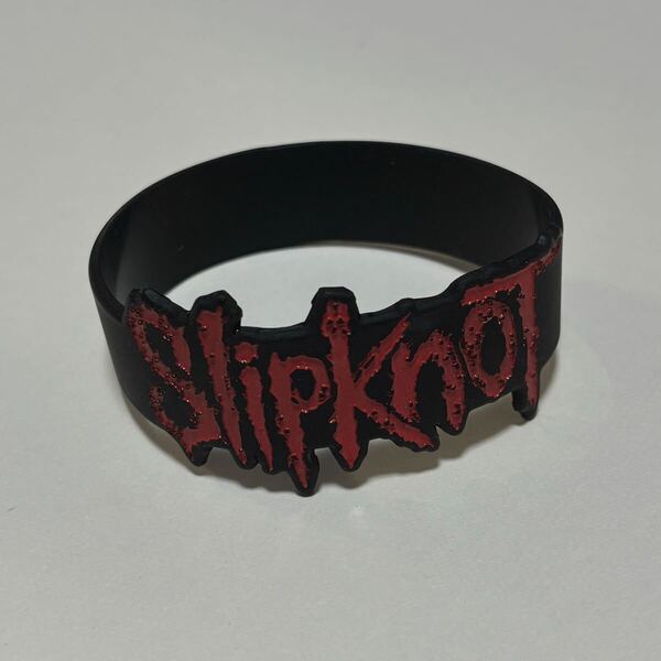 スリップノット ラバーバンド SLIPKNOT ブラック ラババン バンドロゴ シリコンバンド リストバンド