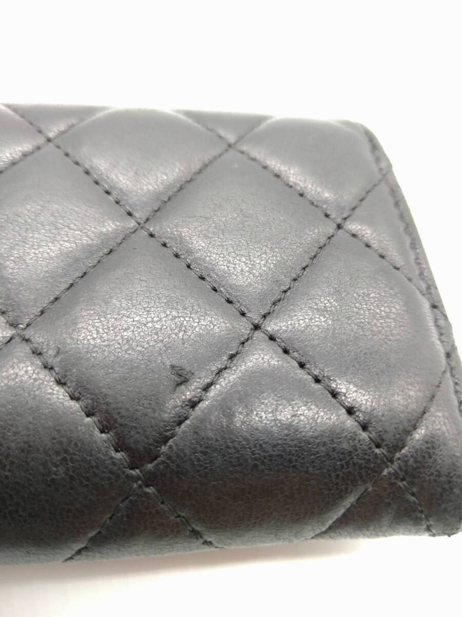 【良品】CHANEL シャネル シール有 27番台 マトラッセ コンパクト財布 【良品】CHANEL シャネル シール有 27番台 マトラッセ コンパクト財布