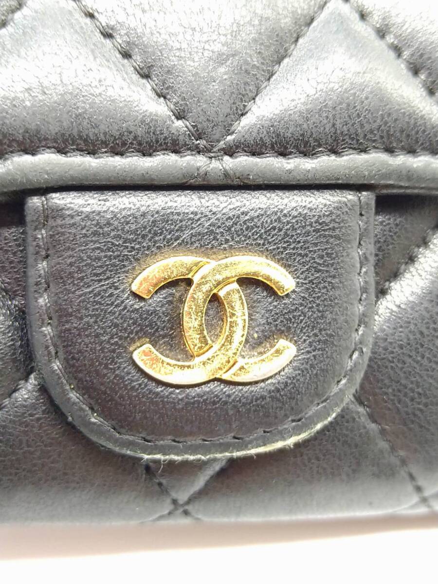 【良品】CHANEL シャネル シール有 27番台 マトラッセ コンパクト財布 【良品】CHANEL シャネル シール有 27番台 マトラッセ コンパクト財布