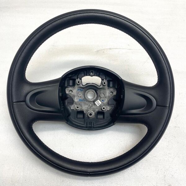 超美品☆BMW☆ミニクーパーS☆純正本革 レザーステアリング.ステアリング☆SV16.SU16.MF16.R55.R57 ☆ブラック