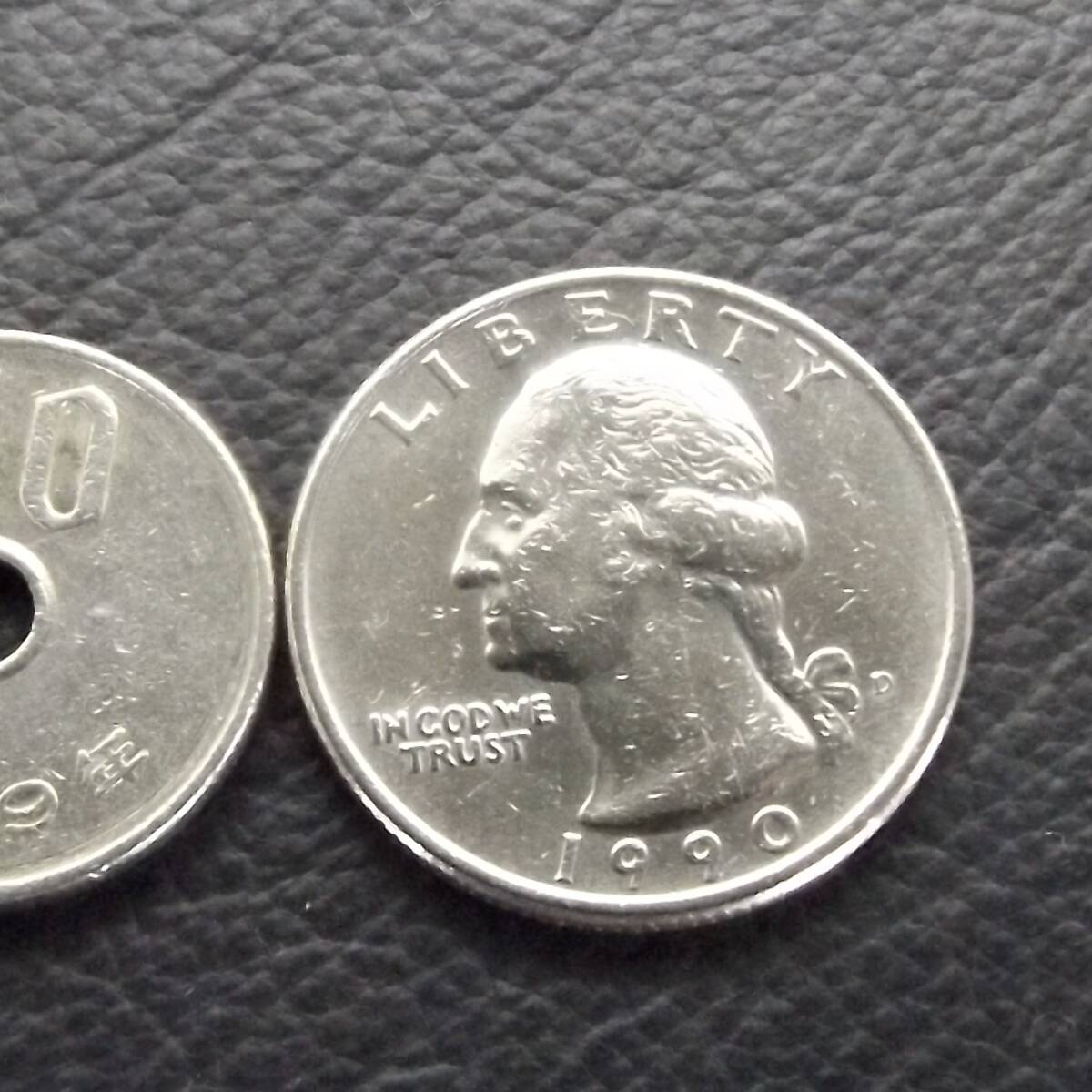 ○最終価格○外国コイン○アメリカ○5セント硬貨○1990年