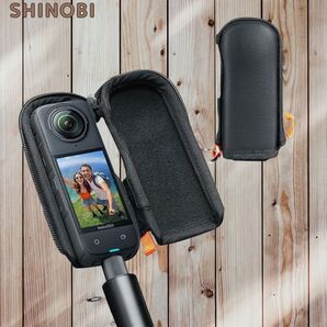Insta360 X4 対応 収納ケース アクセサリー インスタ360 X4用 ミニカメラバッグ 耐衝撃 防水 防湿 防塵保護 ファスナー設計 アクセサリー