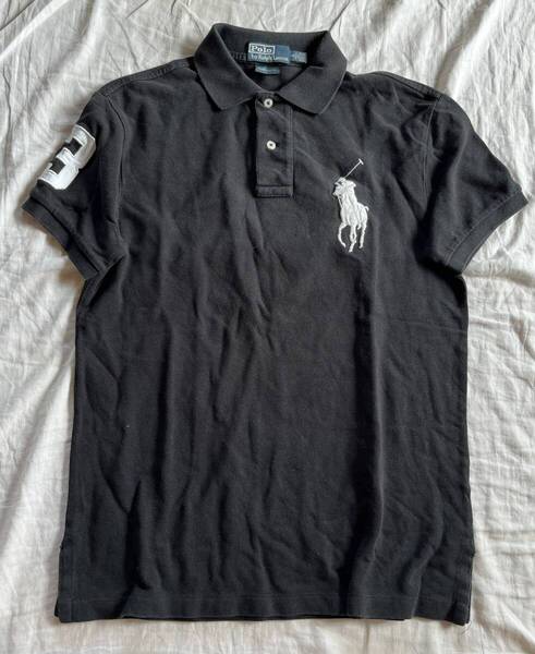 POLO RALPH LAUREN ポロラルフローレン 半袖 ポロシャツ シャツ トップス カットソー メンズ S 黒 ブラック ビッグポニー