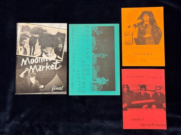 Echo & the Bunnymen / Electrafiction Fanzine 自主出版 ファンジン 4冊セット 1996-1998年 エコーアンドザバニーメン エコバニ