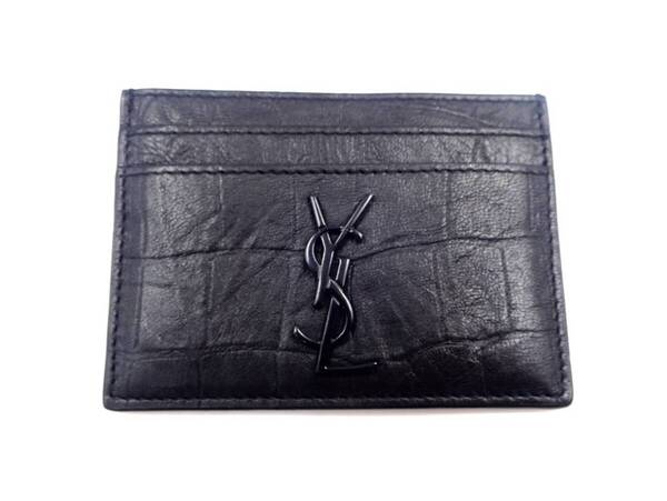 101679【中古】サンローラン カードケース メンズ SAINT LAURENT レザー