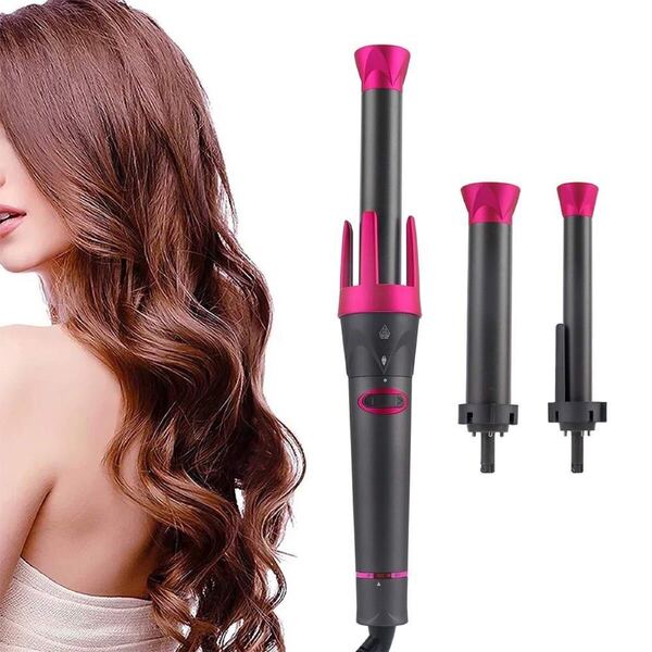 自動カール カールアイロン コテ ヘアアイロン 自動巻き髪 3way