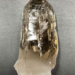 【激レア】スイス産 アルプス 水晶 スモーキークオーツ 約361g 原石 セルフヒールド 1030