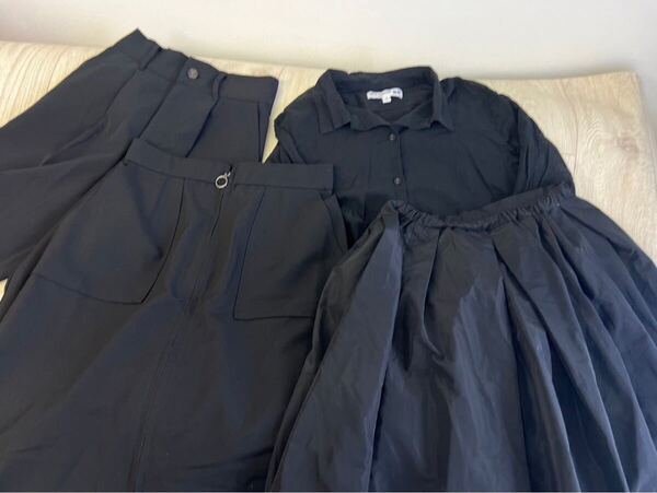 レディース服 まとめ売り Mサイズ 黒 ブラックコーデ クール かっこいい