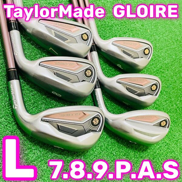 7524 TaylorMade GLOIRE テーラーメイド グローレ レディース アイアン6本セット 女性用 右利き 7.8.9.P.A.S GL450i フレックスL 送料無料
