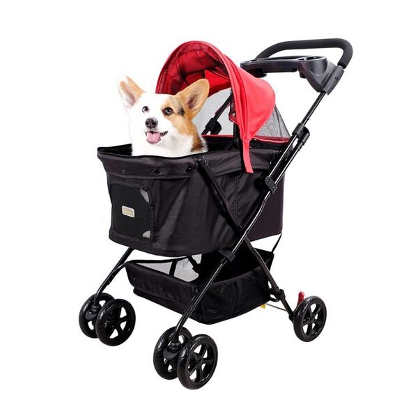Ibiyaya ペット用カート ストローラー FS1617-R バギー レッド 【平行輸入品】
