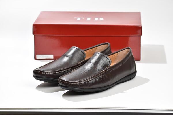 ドライビングシューズ スリッポン メンズ 革靴 本革 靴 シューズ 26.0cm ブラウン