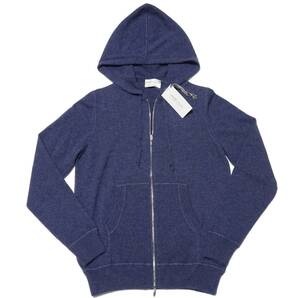 ◆Settefili Cashmere/セッテフィーリカシミア◆ジップアップ カシミヤニットパーカー フーディ【46】(S相当) 12.1万