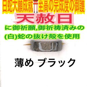 1個≪対応サイズ:3号~27号≫指輪お守り【天赦日ご祈祷】メモリーオイル 第0チャクラ リング 厄祓い 金運 御神環 白蛇の抜け殻 財布 24