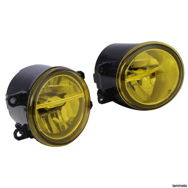 フォグランプ ユニット イエロー LED 左右セット トヨタ車 汎用 30系 プリウス アクア プラスチックレンズ 安全運転をサポートしてくれます