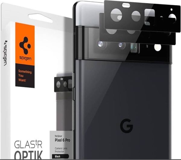 GooglePixel6Pro カメラフィルム保護 BB1015 Pixel6pro 互換カメラレンズ 2 パックSpigen Glas tR Optik
